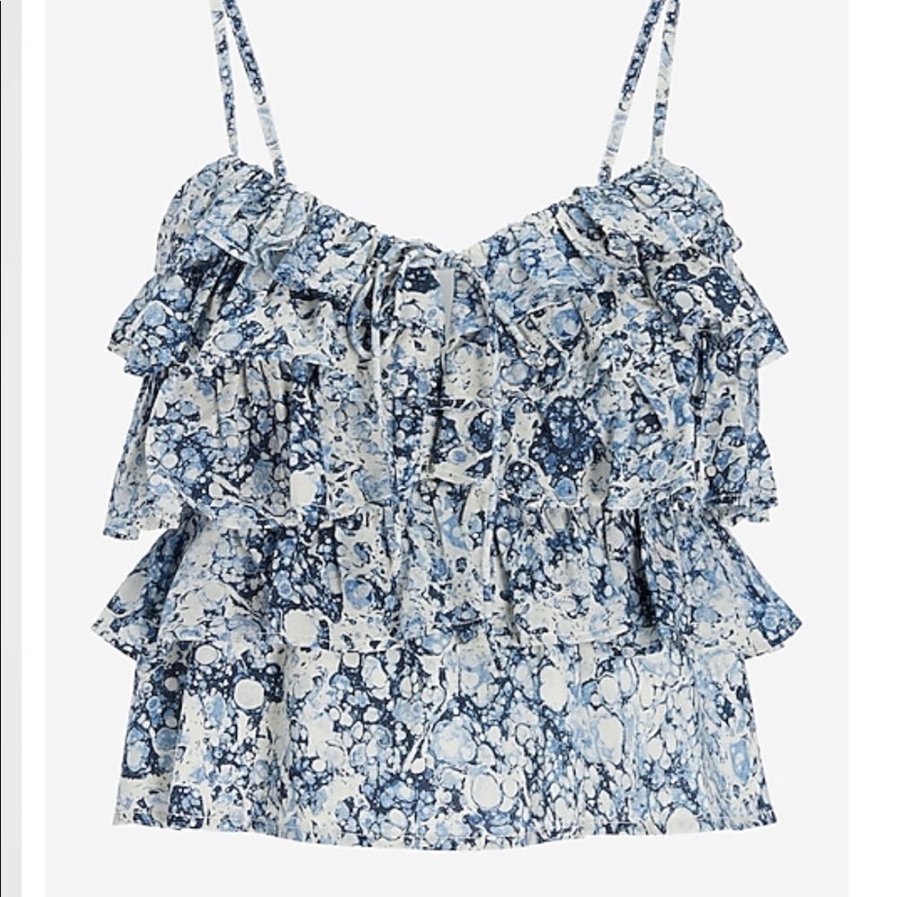 NWT Express Tiered Ruffle Cami - Picture 2 of 3